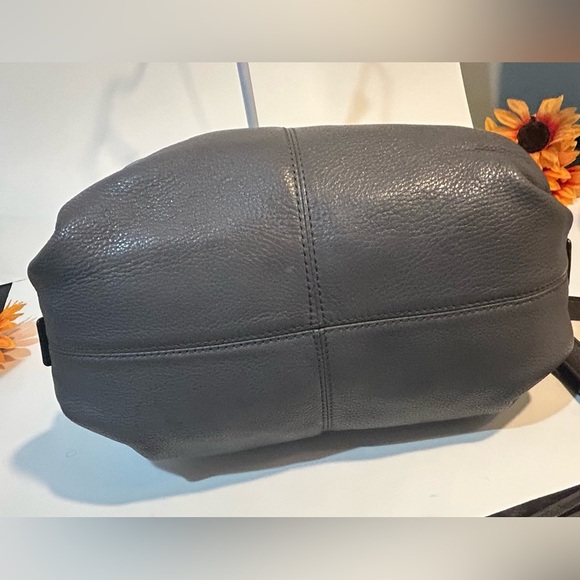 Michael Kors gray pebble leather Leather hobo purse crossbody - Picture 10 of 11